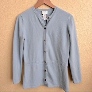 Neiman Marcus Cashmere Button-Up Cardigan